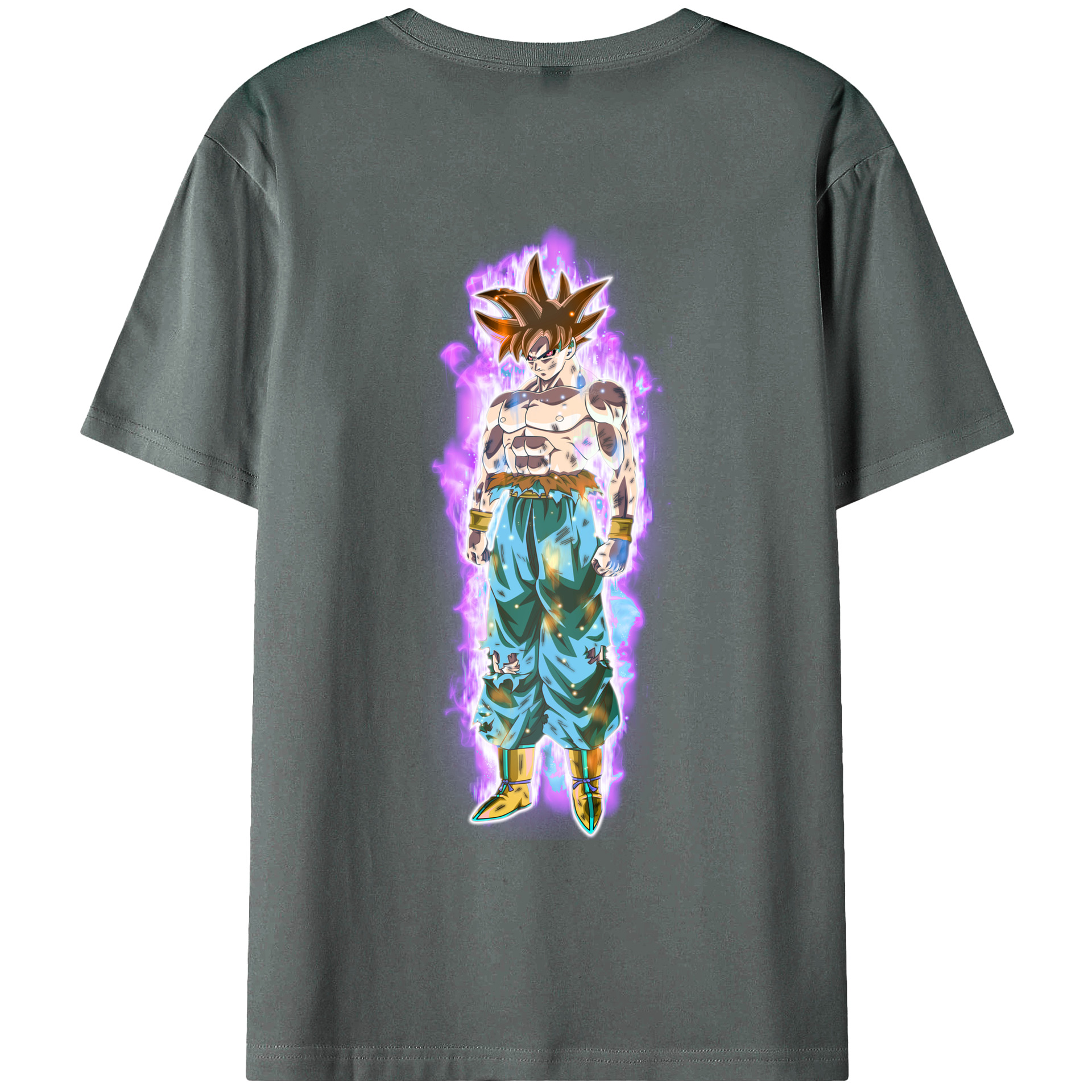 （画像用） ドラゴンボール 孫悟空（そん ごくう）Son Goku カカロット DRAGON BALL Kakarotto 綿100％ メンズ半袖Tシャツ（バックプリント） 通気性